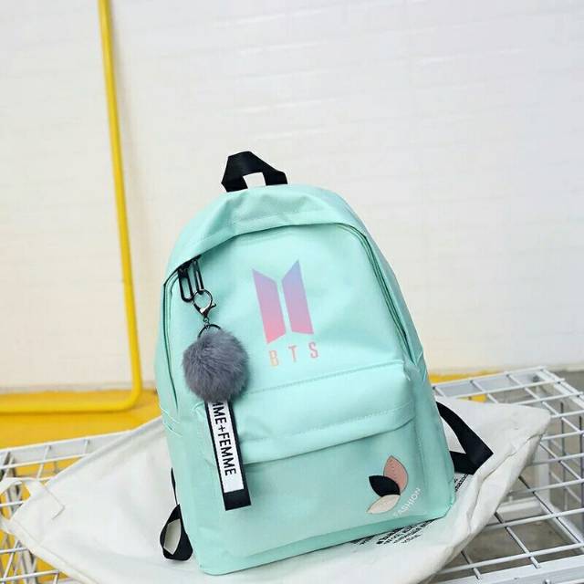 Tas Ransel Anak Sekolah Karakter Bag Backpack Lucu Motif Cartoon BT 21 Cute