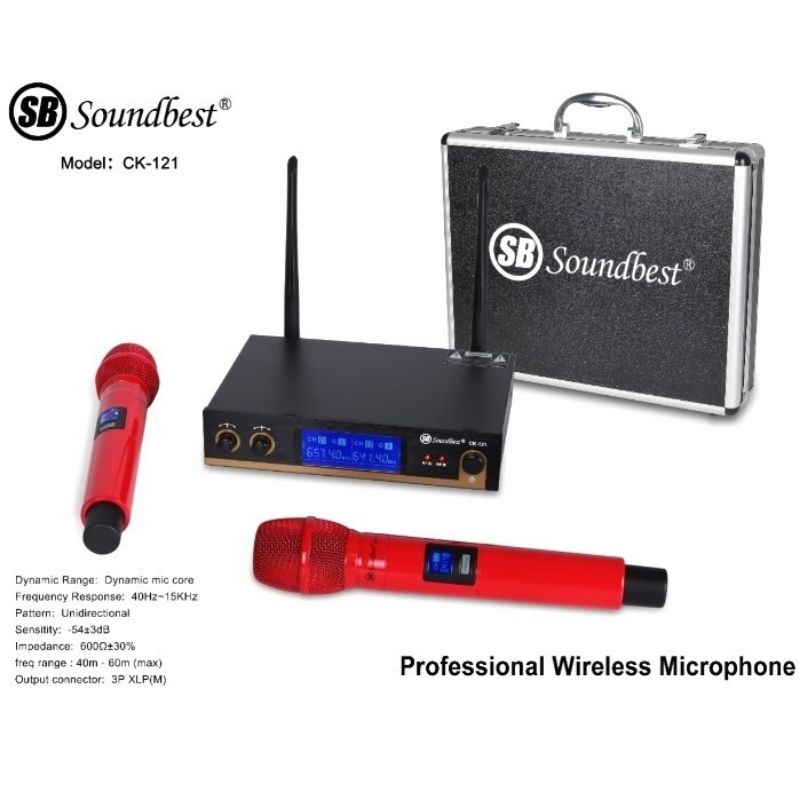 Mic wireless soundbest CK-121.ORIGINAL produk.garansi 2tahun