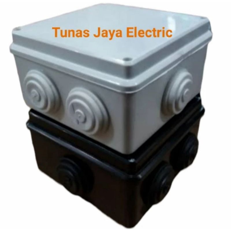 Dorados Kotak / Junction Box 128 x 128 x 75mm HITAM