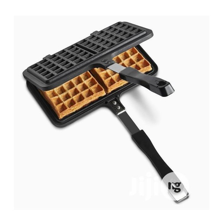 Cetakan double waffle maker Nonstick Belgian waffles Kue Pan DIY