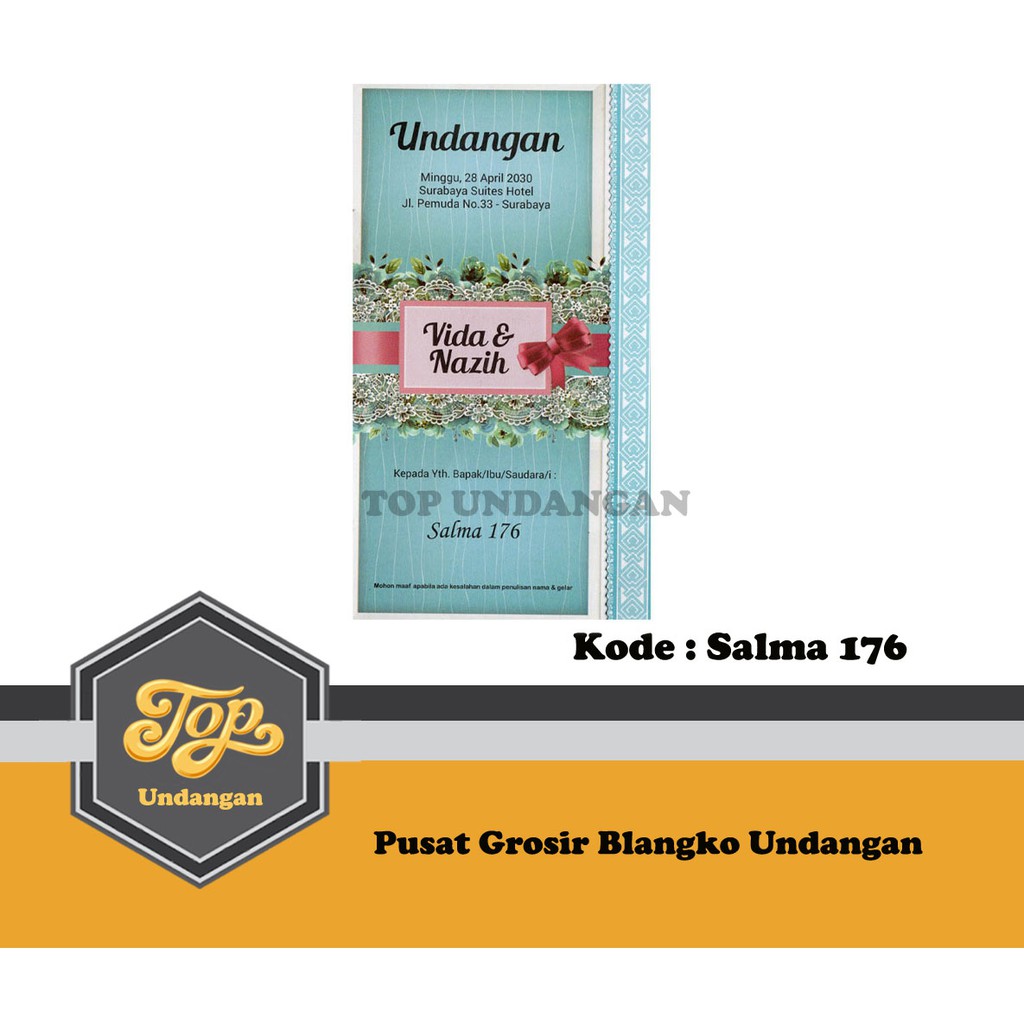 Blangko Undangan Salma 176 Harga Murah isi 100
