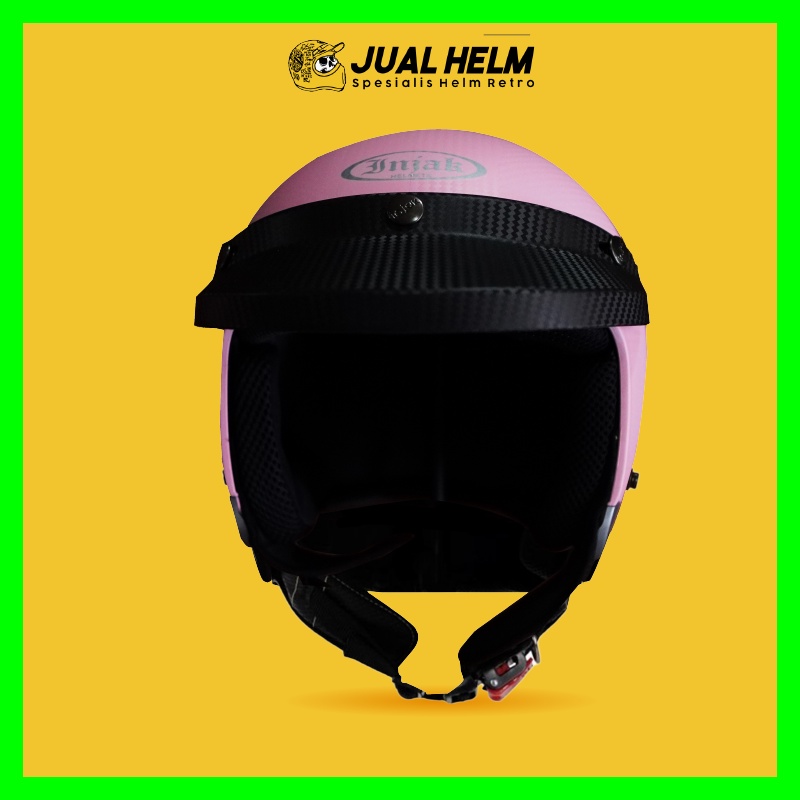 HELM INJAK CARBON 002 PINK DOFF