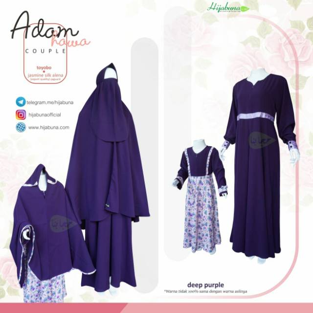 SET GAMIS HAWA DEWASA & REMAJA BY HIJABUNA