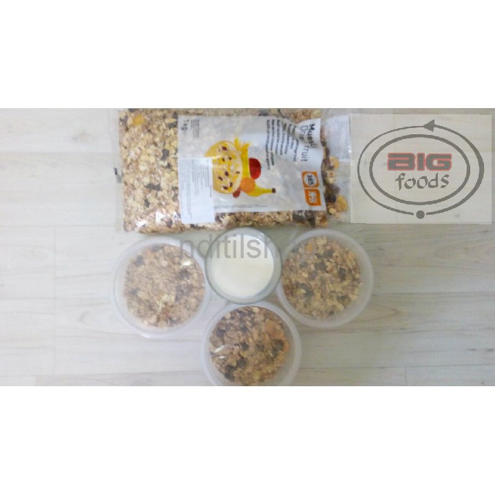 

muesli dried fruit granola kemasan 1 kg