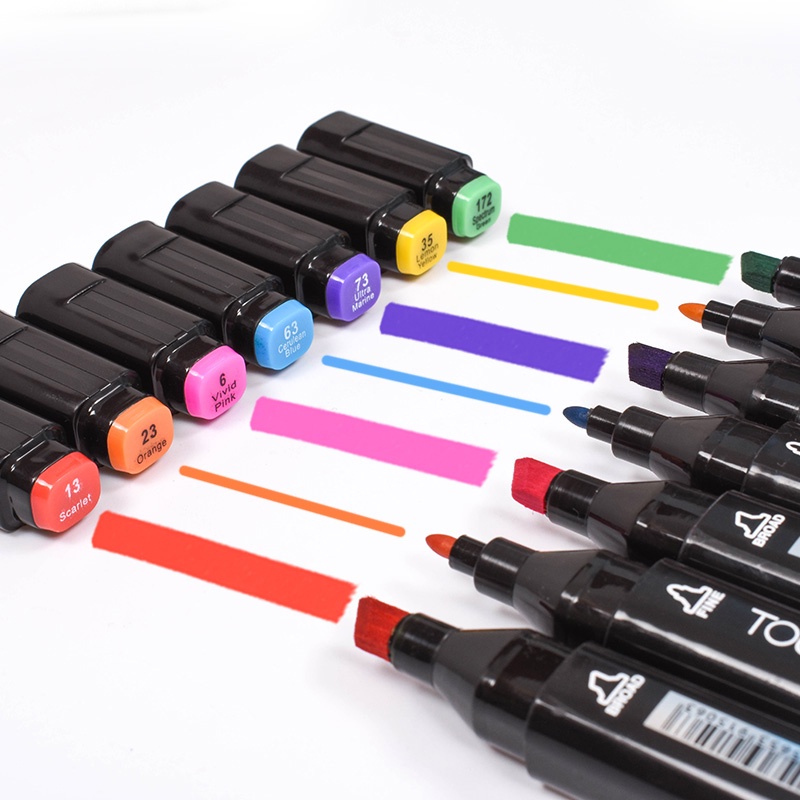 Spidol Dual Side Fine Art Sketch Marker Pen Stabilo Warna Twin - TQ