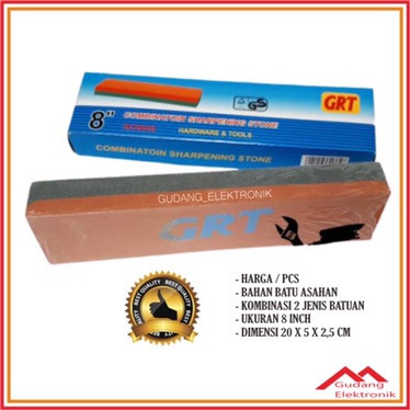 Batu Asahan Halus Kombinasi Untuk Pisau Lebih Tajam Ukuran 8 Inch Bagus Murah - Batu Asahan