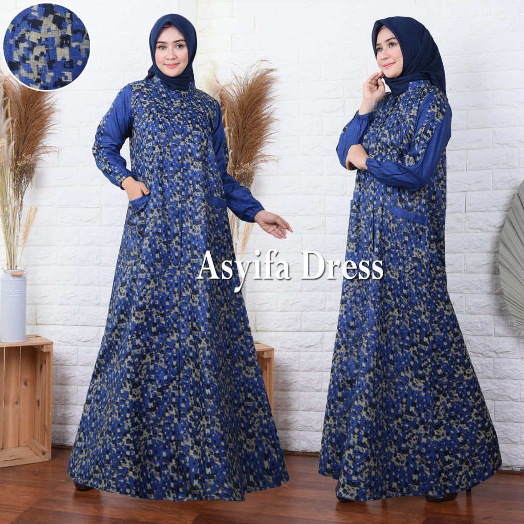 ASYIFA DRESS/ GAMIS / DRESS/ HOMEDRESS/LINEN PREMIUM / LONG DRESS / GAMIS WANITA