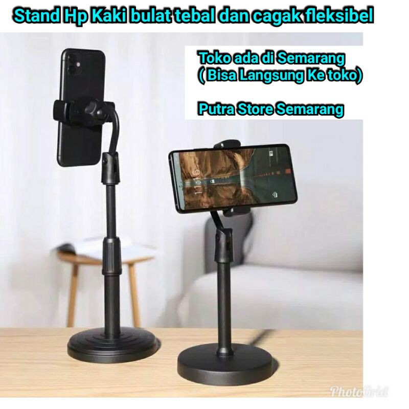 stand Hp bulat tebal dudukan Hp kaki bulat tebal Tripod Hp mini Cagak Hp