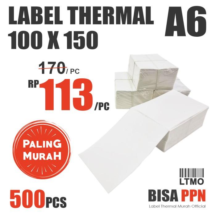 

Termal | Label Barcode Cf Murah 100 X 150 A6 Kertas Stiker Thermal 500 Pcs