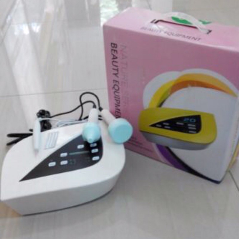 Alat facial kecantikan ketupat 2 fungsi ultrasound ultrasonic detox dan couter spot