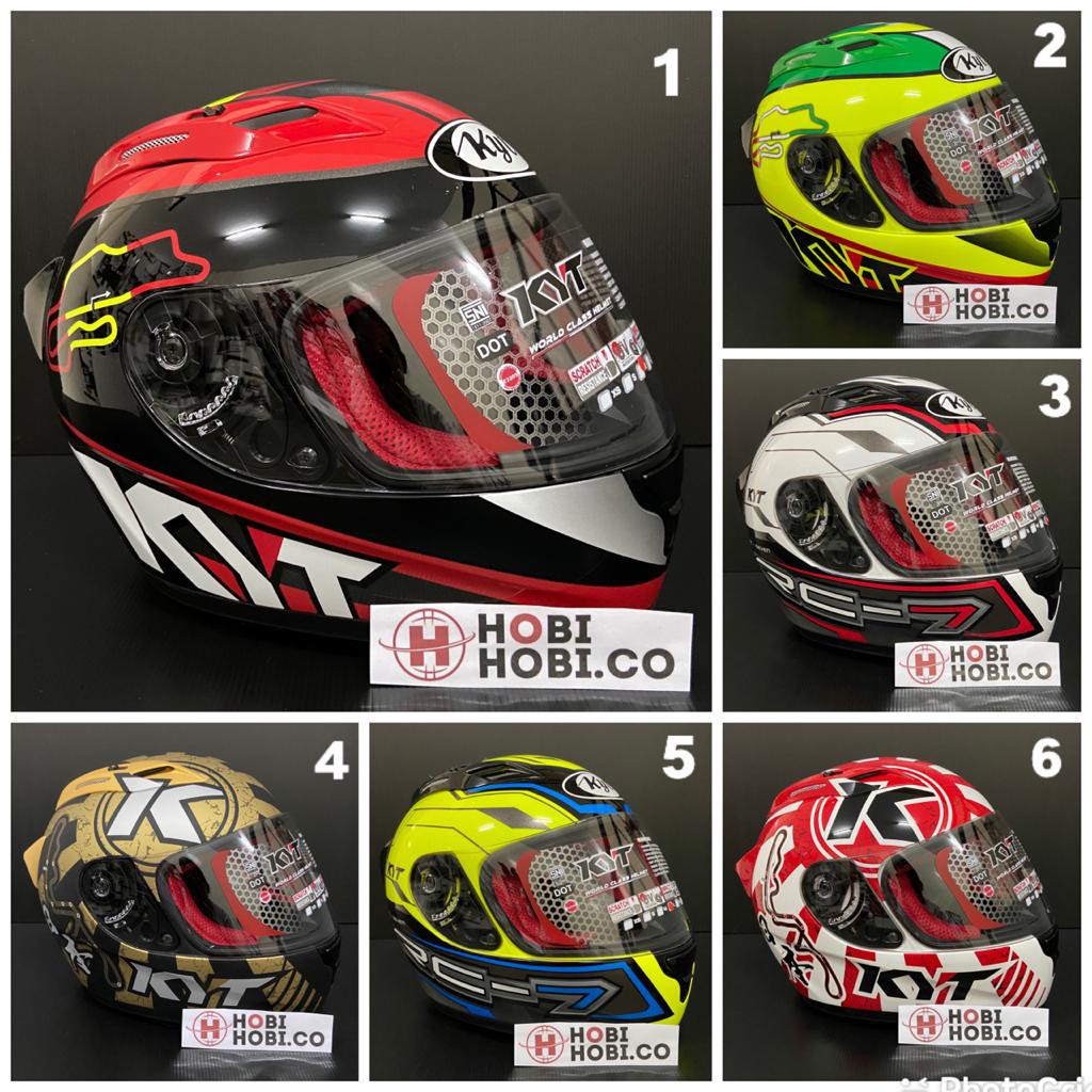 HELM KYT FULL FACE  RC7 MOTIF KYT RC SEVEN MOTIF RC 7 ORIGINAL