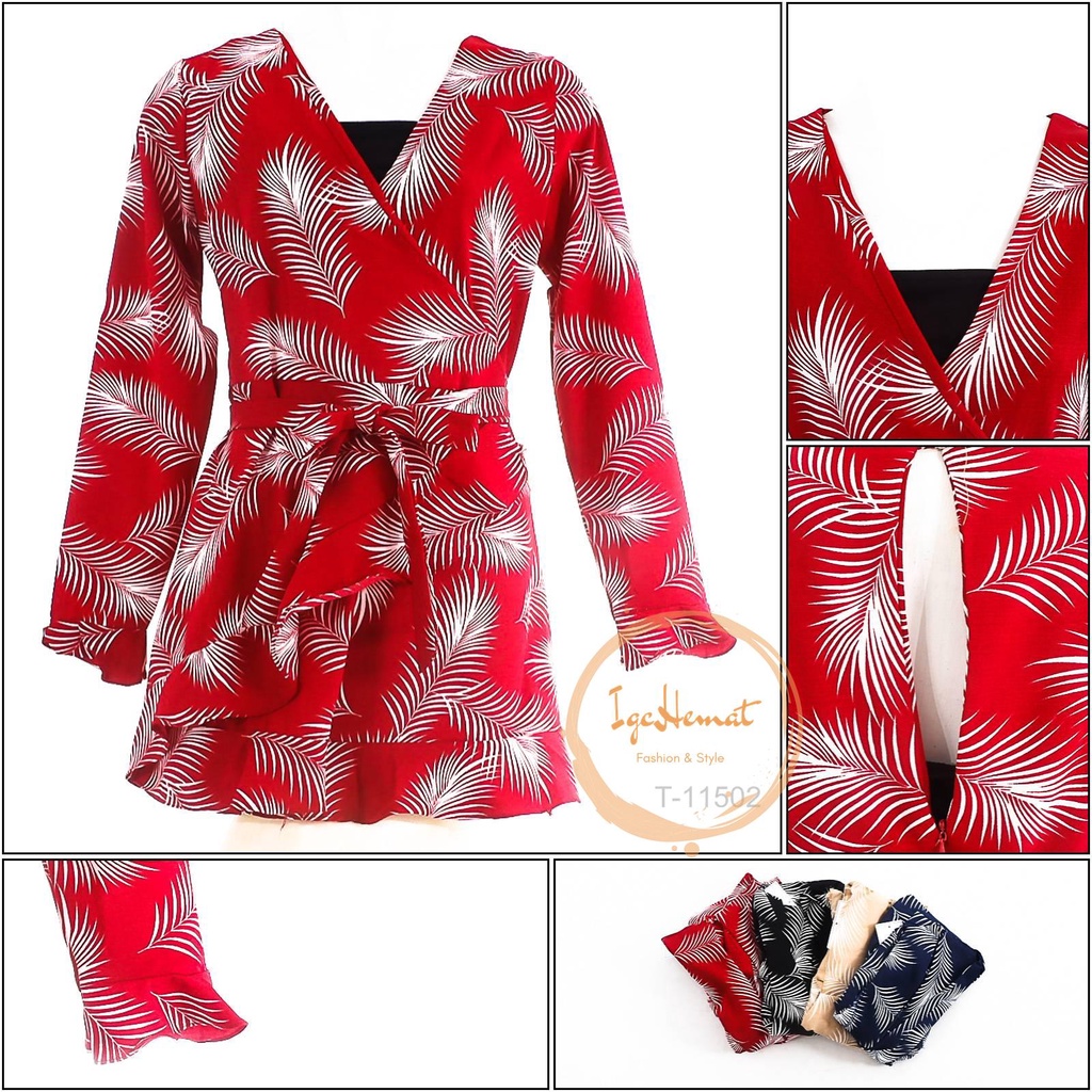 ATASAN PEREMPUAN LENGAN PANJANG DUCHESS ALL SIZE[T11502]