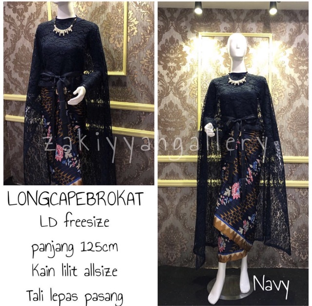 LONGCAPE BROKAT / KEBAYA MODERN / BAJU KONDANGAN