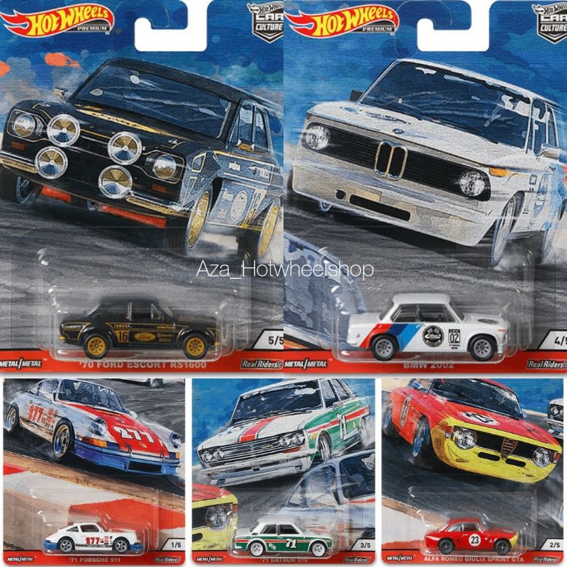 Hot Wheels Door Slammers SET HW Hotwheels Car Culture BMW Ford Escort Datsun Porsche Alfa Romeo