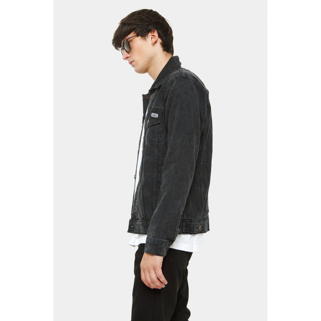 JAKET MURAH COCOK LEBARAN HARI RAYA / Erigo Trucker Prescot DarkGrey