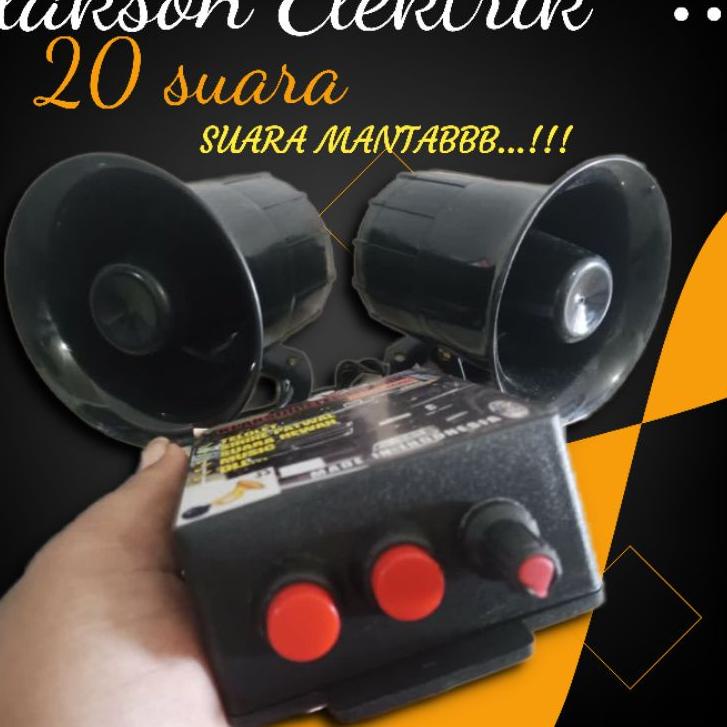 (LANGSUNG ATC..) klakson telolet 12 volt 24 volt elektronik klakson mobil motor