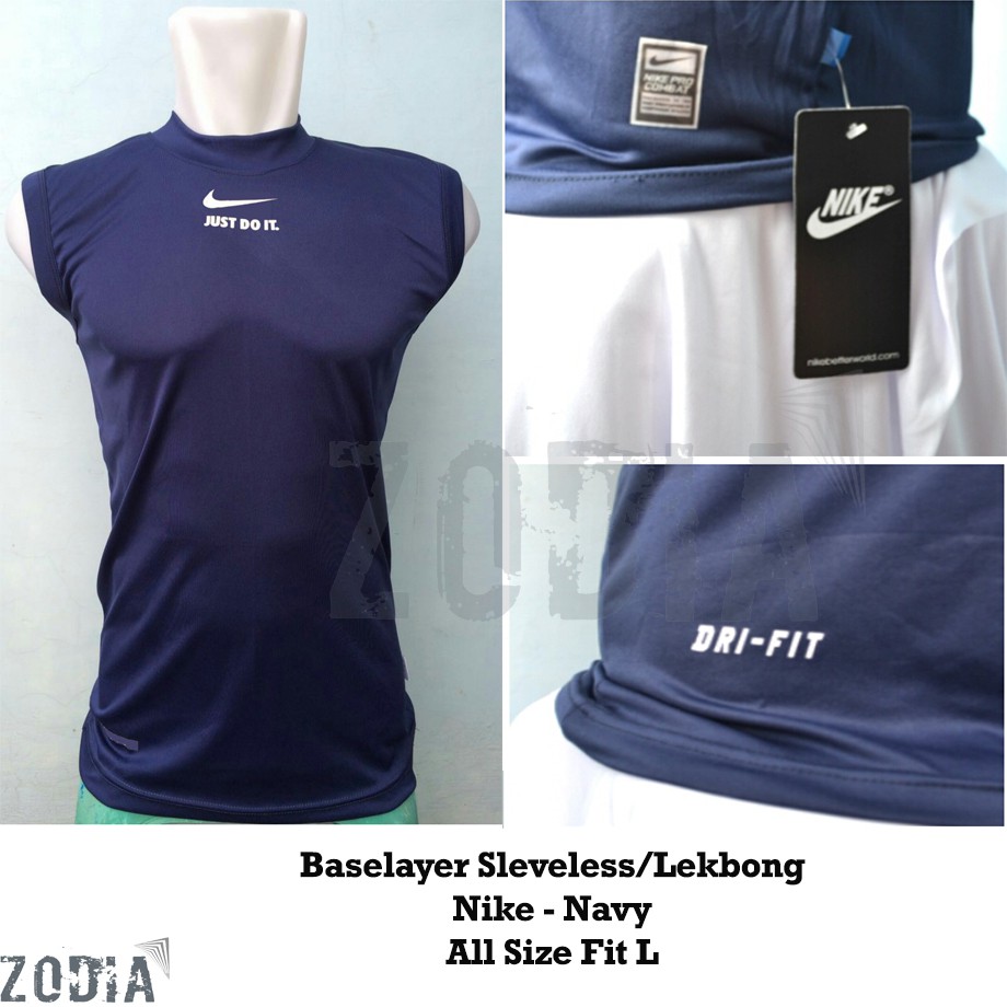 Baselayer Manset Sleveless Lekbong - Nike - Navy