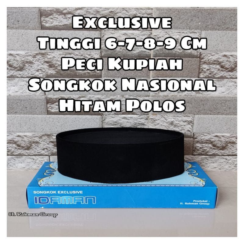 Jual TERJANGKAU SONGKOK Tinggi 6 7 8 9 Cm Peci Kupiah Idaman Songkok