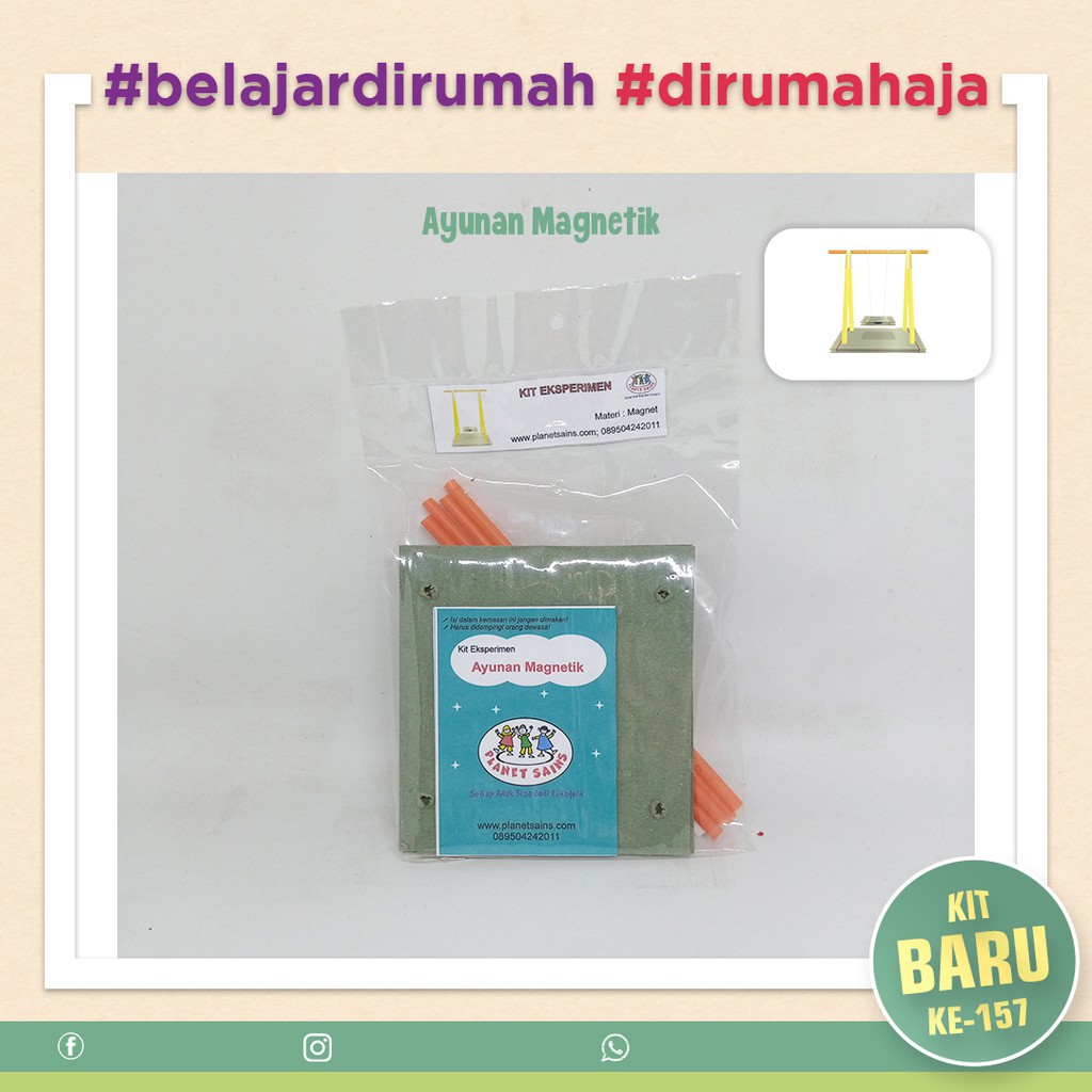 AYUNAN MAGNETIK - Mainan Anak SD - Eksperimen Sains #dirumahaja