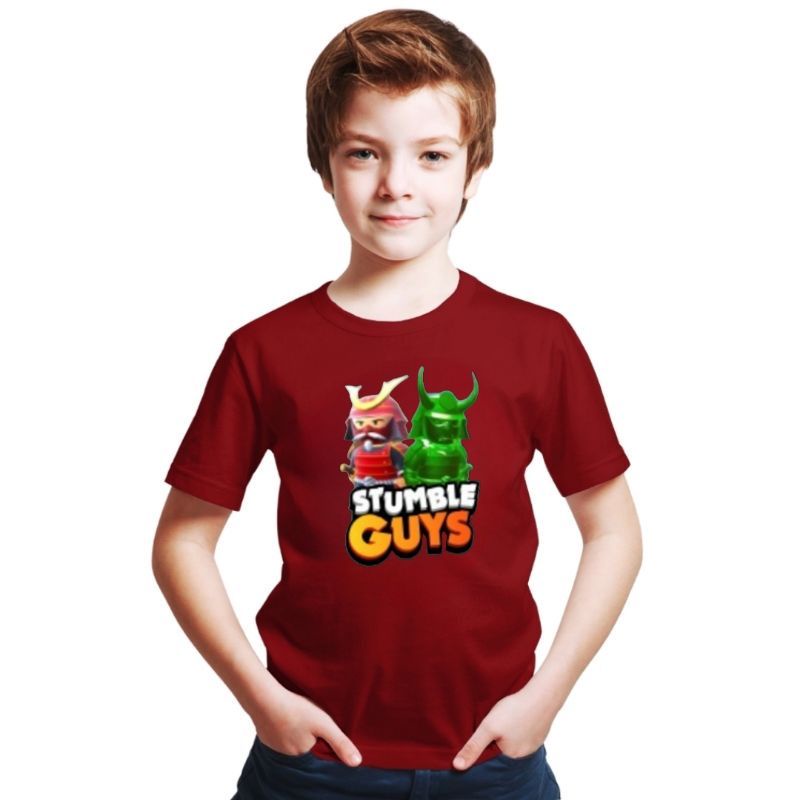 Baju Kaos Atasan Stumble Guys(2)untuk Anak-Remaja Cowok/Cewek