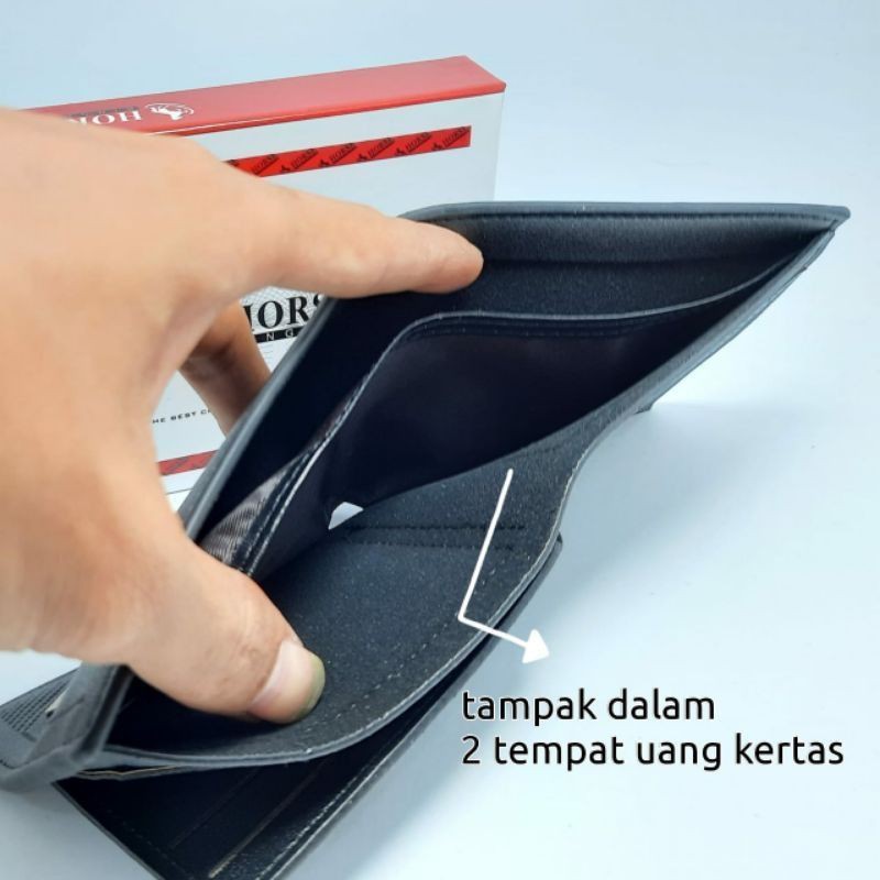 Dompet Pria Kulit ORIGINAL HK Premium  HK01 FREE GIFT BOX