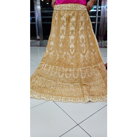 lahenga rok lengga jodha akhbar bugis india mewah nikah gold emas couple kapel mua adat