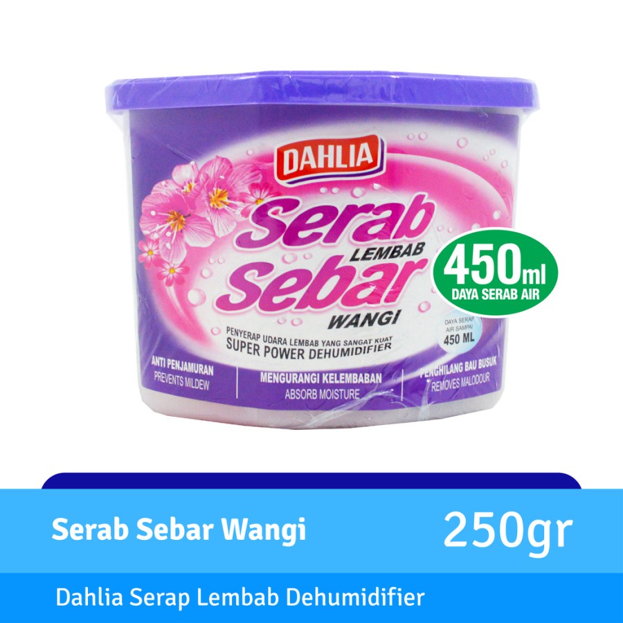 Dahlia Serab Lembab Sebar Wangi Serap Air 450ML 250 gram D115