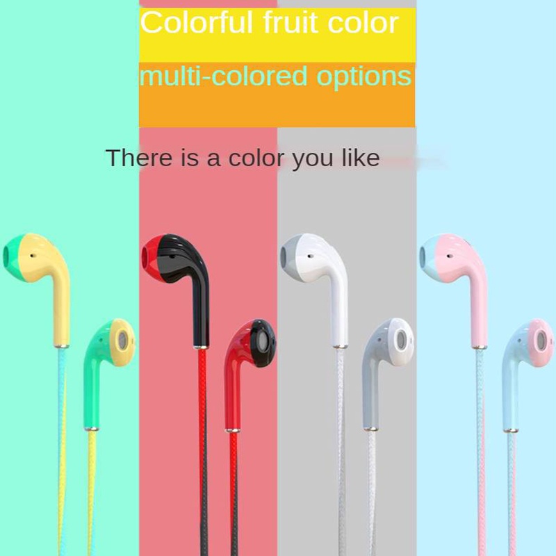 Two-color Macaron Lightweight And Comfortable Wired Headphone