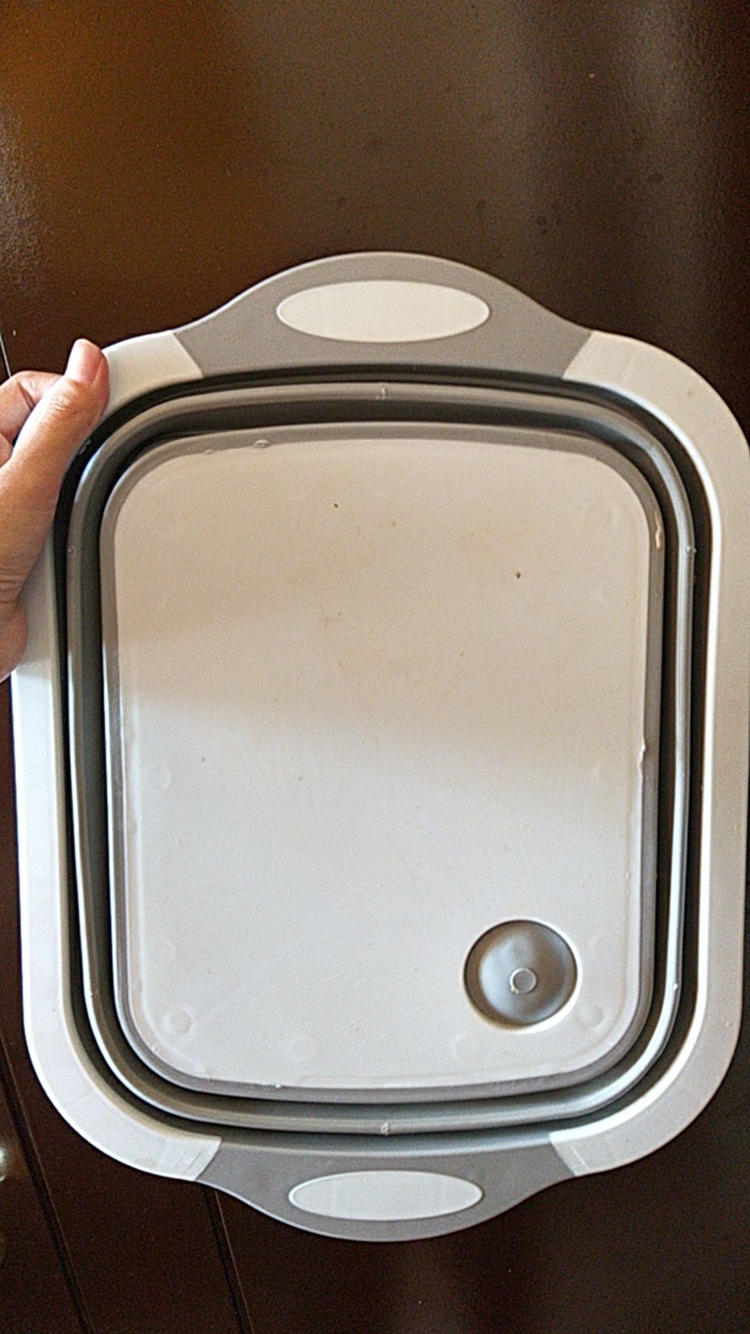 Talenan Baskom / Talenan Lipat + Baskom Wadah Cuci Sayur / Peralatan Dapur Serbaguna / Talenan Unik