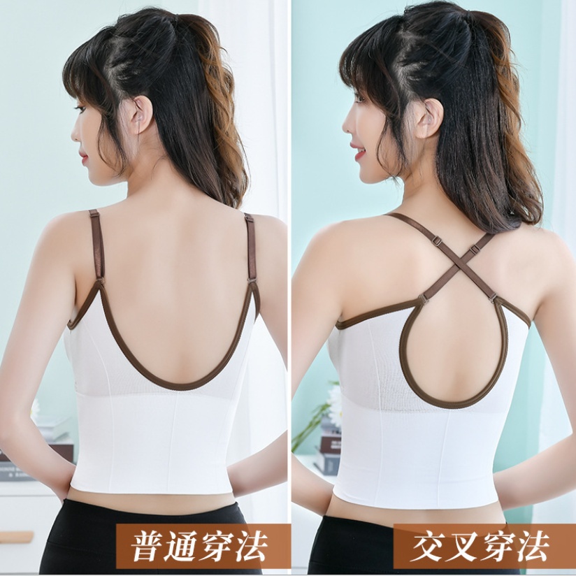 Miss H ~ 119 TANKTOP BRA WITH CUP BH SINGLET PAKAIAN ATASAN WANITA IMPORT CROP