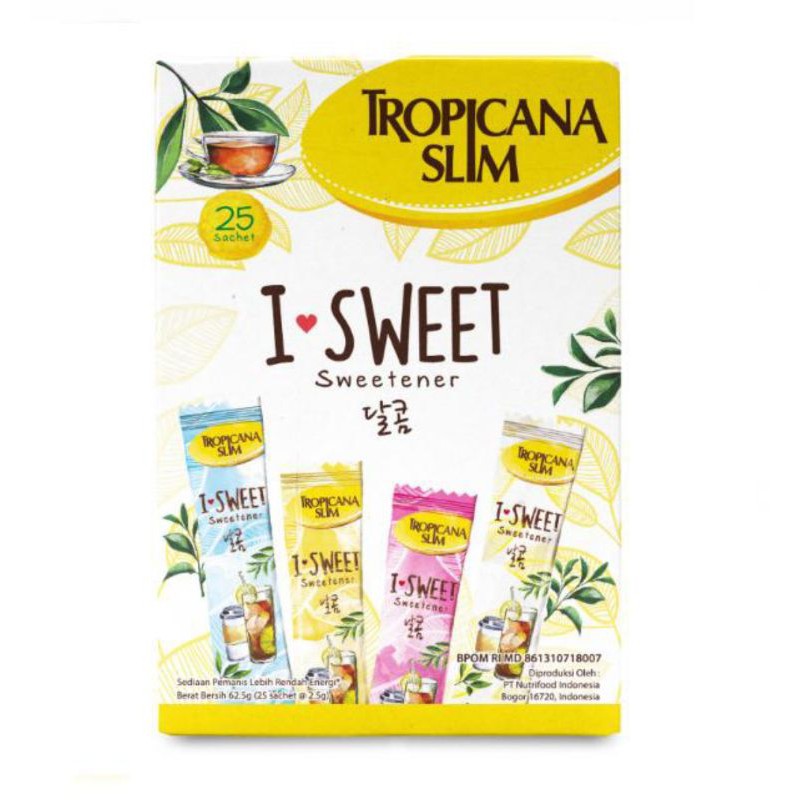 

Tropicana Slim Sweetener I Sweet/gula rendah kalori