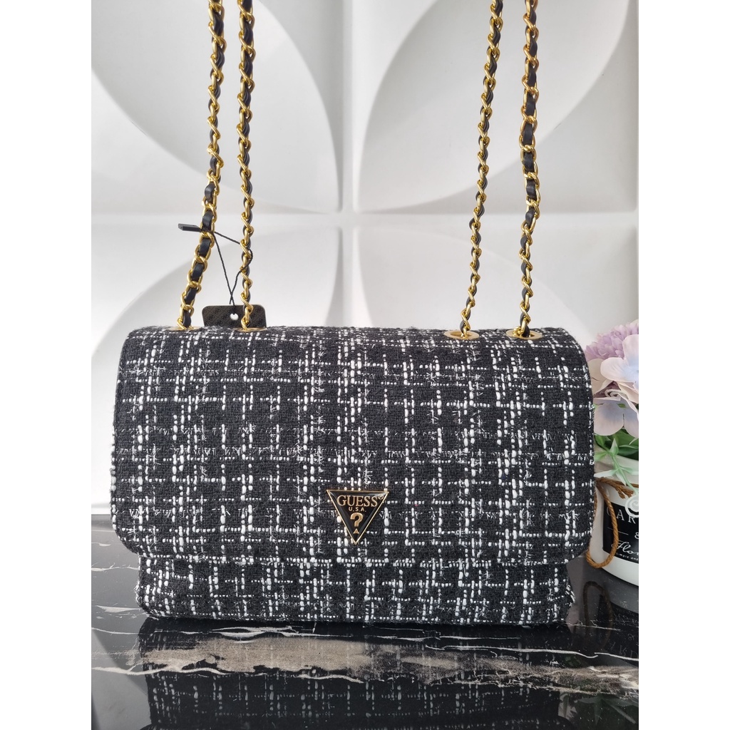 TAS GUESS SLING BAG TWEED - GUESS004