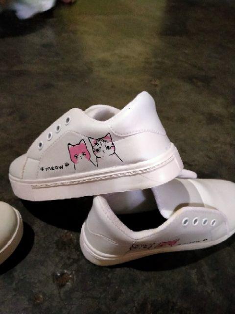  Sepatu  Sneakers  Anak Motif MEOW  Shopee Indonesia