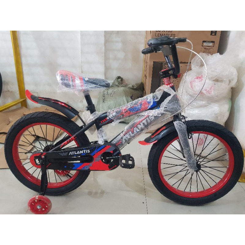 Sepeda Anak Sepeda BMX 18 inch ATLANTIS ( Ban Jumbo ) ( Merah / Red )