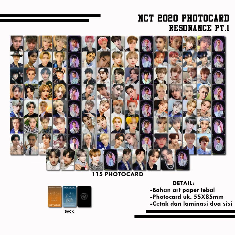 NCT 2020 RESONANCE Pt.1 PHOTOCARD ALL