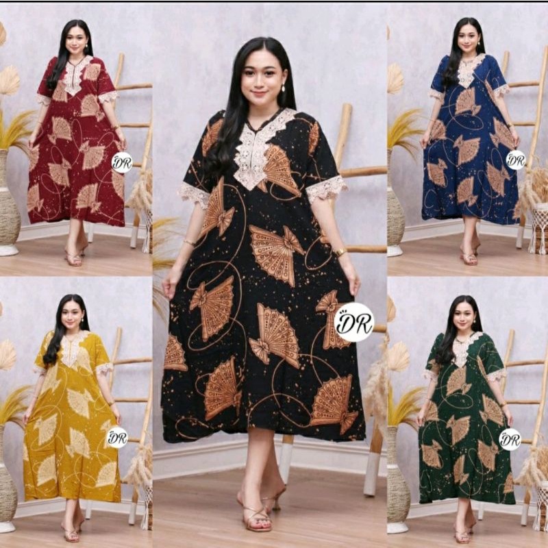 daster arab renda termurah/daster arab busui kekinian/daster arab motif kipas