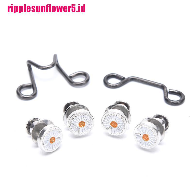 # Kaos T-Shirt Wanita Lengan Pendek Motif Print #1 Set Kancing Invisible Adjustable Removable Bahan Metal Untuk Jeans