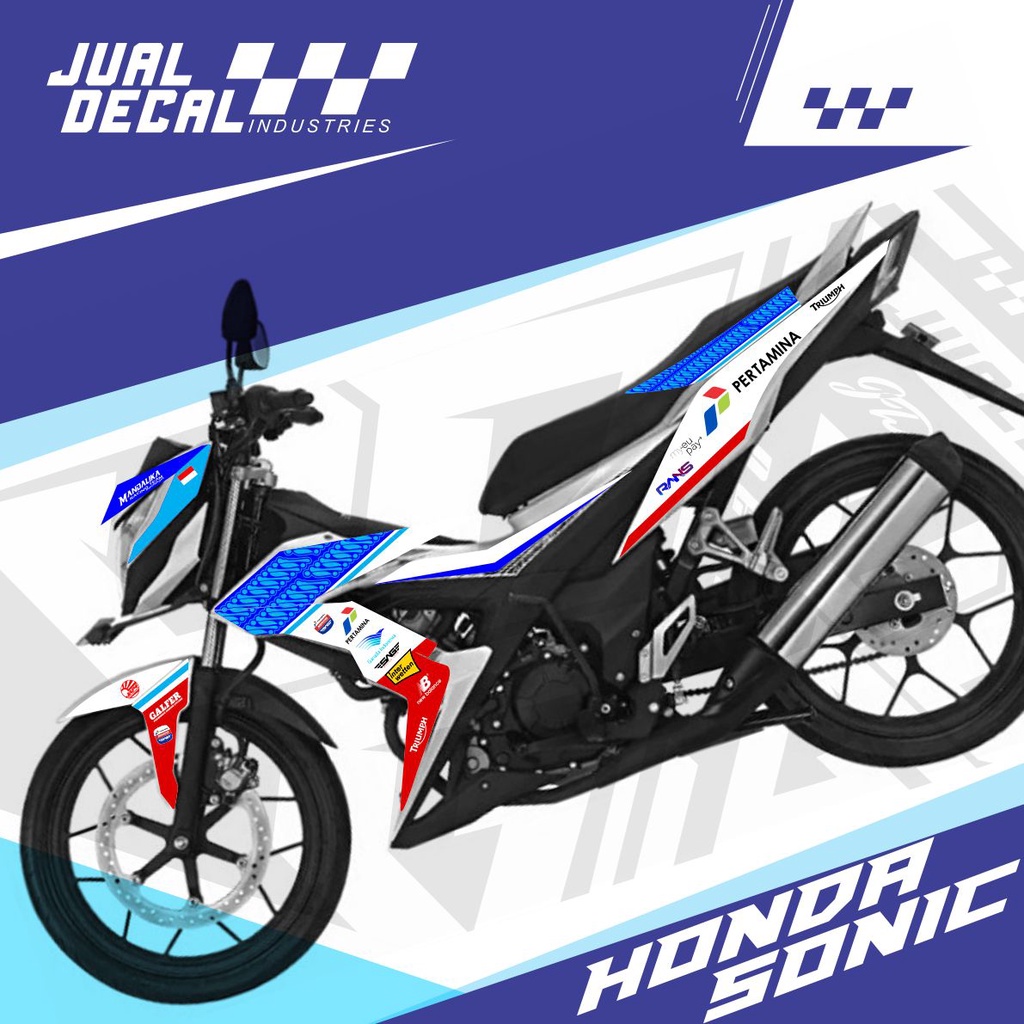 Stiker Sonic 150r Variasi MANDALIKA Striping Motor Honda Sonic 150 R