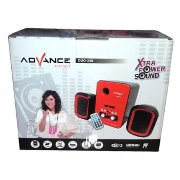 (COD) Speaker bluetooth Advance Duo 200 ( Remote ) / Speaker Aktif