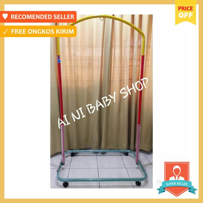 Tiang Ayunan Bayi Portable Warna Warni (Tiang+Roda)