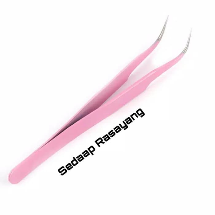 Pinset Bulu Mata Vetus PINK Tweezer Eyelash Extension