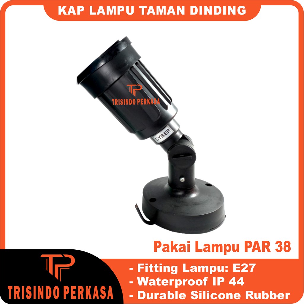 Lampu Taman Sorot Spotlight Tempel / Kap Taman Dinding Par 38 E27 untuk Outdoor