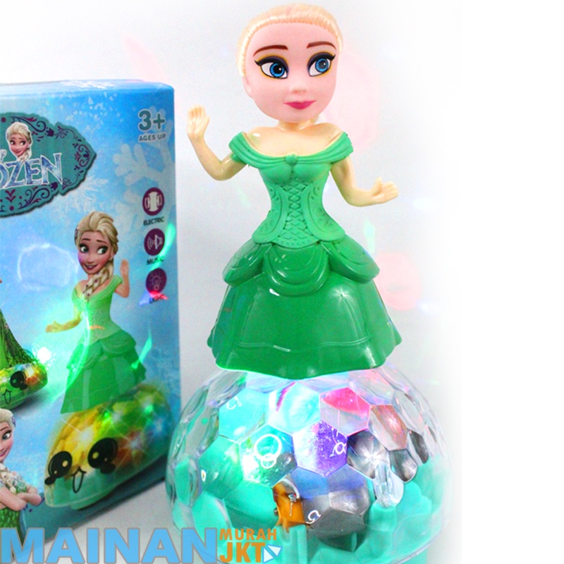 MAINANKEI AINAN ANAK MURAH DISNEY FROZEN DAPAT MENARI BK624A BONEKA FROZEN MENARI DAN MUSIK