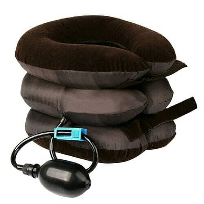 Penegak Leher Air cervical traction neck Bantal leher terapi 3 tingkat