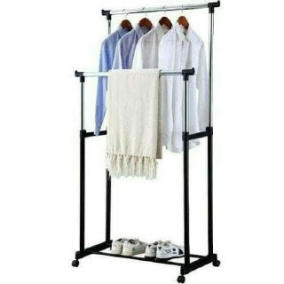 [IMPORT] - Rak Baju Double Rod Besi 140cm