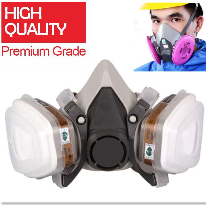 Masker  Respirator Seri 6200 Half Paket Lengkap Masker Gas KImia N6200