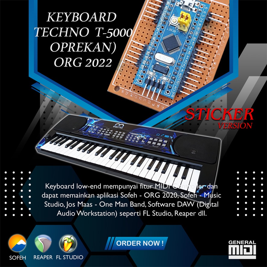 Keyboard Techno T-5000 T5000 Oprek Oprekan (Modified) ORG 2024