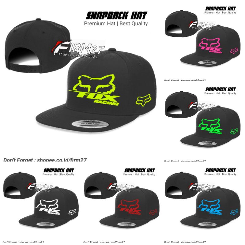 Topi Fox Racing Snapback - Topi Racing Supermoto Motocross