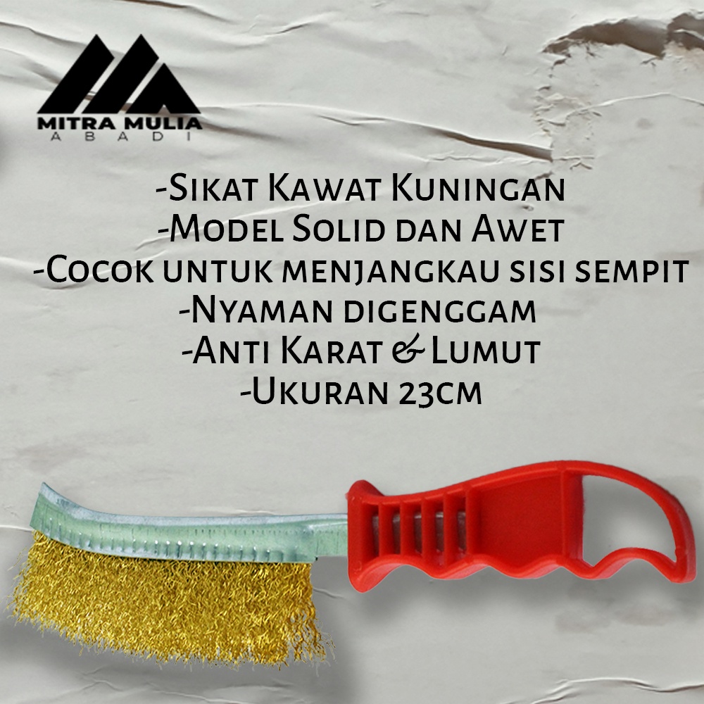 SIKAT KAWAT BRASS KUNINGAN | ANTI KARAT | HAND BRUSH