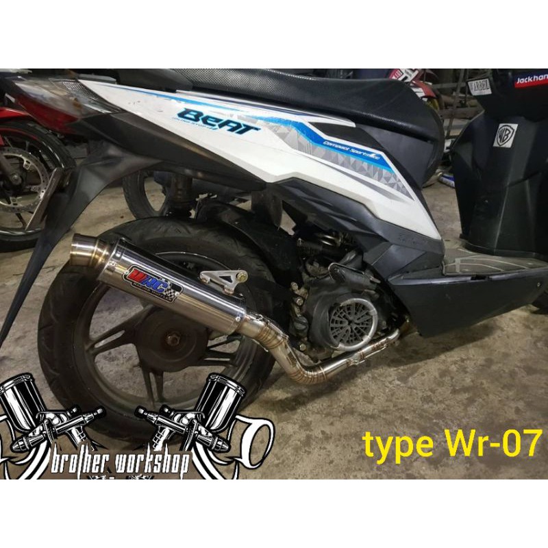 Knalpot WRC type WR-07 untuk Beat Scoopy Vario110Led